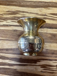 Vintage Small Brass Spittoon 3.5” High 3.25” Wide / India - Picture 1 of 5