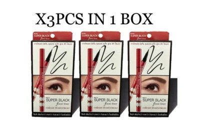 Delineador de ojos fijo Mistine súper negro x3 piezas (1 caja) - de Tailandia Foto 1 de 4