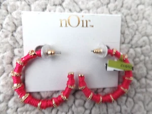 DAMEN SCHMUCK, OHRRINGE, NOIR, NAGELNEU, ROSA & GOLD CREOLEN - Bild 1 von 9