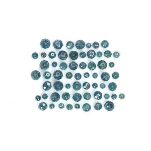 Natural Bead Shape Diamond 1.50 to 3.50 MM 1.00 CT Scoop Blue Color Diamond Q49 - Picture 1 of 14