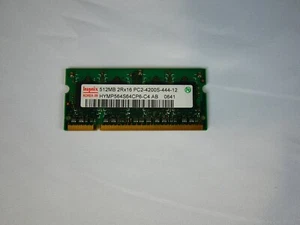 MEMORIA RAM SO-DIMM SODIMM Hynix 512 MB 2Rx16 PC2-4200S-444-12 - Foto 1 di 3