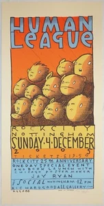 2005 Human League - Nottingham Silkscreen Concert Poster s/n by Jay Ryan - Picture 1 of 1