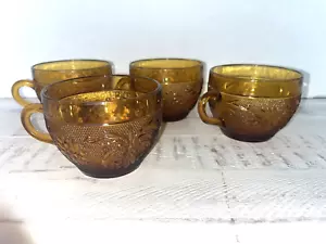 Indiana Depression Bernstein Diadem Sandwich Glas Teetassen 4er Set - Bild 1 von 3
