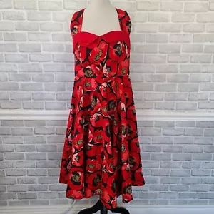 Vestido Bettie Page by Tatyana Rojo Amapola Pin Up Rockabilly Ajuste y Acampanado XXL - Imagen 1 de 10