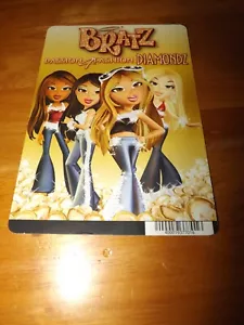 BRATZ PASSION4FASHION DIAMONDZ MOVIE BACKER CARD (not a dvd) 5.5" X 8" NO MOVIE - Picture 1 of 1