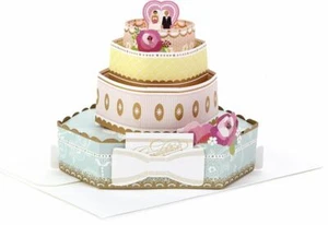 Hallmark Wonderfolds Pop-Up Card W/Envelope "Wedding" Includes Removable Card  - Picture 1 of 7