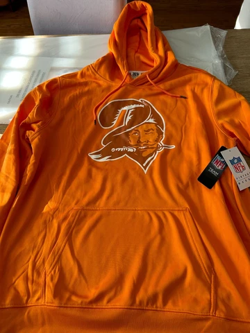 TAMPA BAY BUCCANEERS BUCS CREAMSICLE SWEATSHIRT ADULT XL BRAND NEW TAGS HOODIE Cover