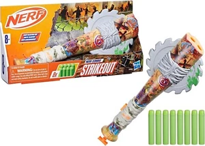 Nerf Zombie Strikeout Dart Blaster 8 Nerf Elite Darts Foam Blade Pull Back Prim - Picture 1 of 7