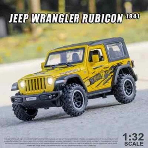 1:32 Jeeps Wrangler Rubicon 1941 Car Model Alloy Diecast Toy Vehicle Sound Light - Picture 1 of 13