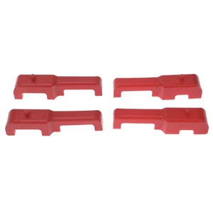 Cojines aisladores de radiador de uretano rojo Corvette 1984-1989 C4 - Imagen 1 de 4