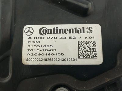 2016 GLE350    TRANS ECU 0002703352 - Image 1 of 3