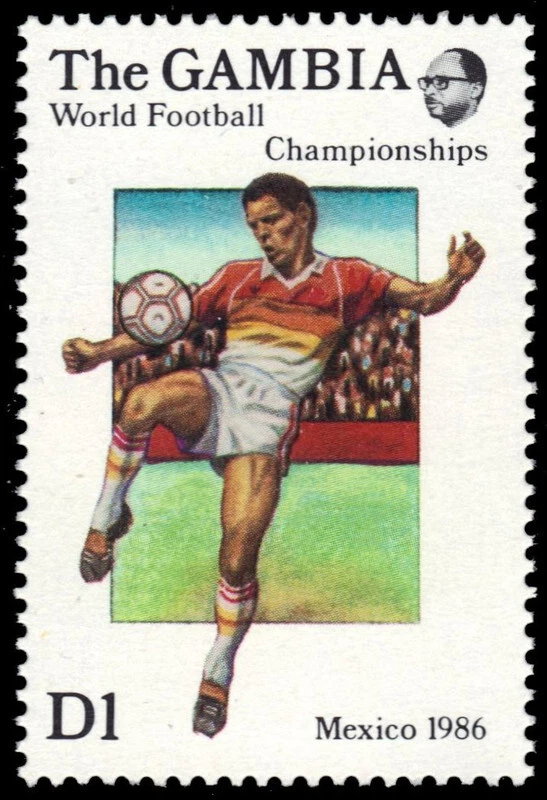 GAMBIA 616 - Mexico '86 World Cup Football Championships (pb99770) - Image 1 of 1