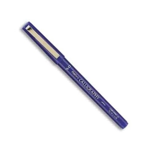 Marvy Uchida Calligraphy Marker 5.0mm Med Point Blue School Office Art Writing - Image 1 of 1