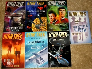 6 STAR TREK ORIGINAL SERIES PB'S SAVAGE TRADE FROM HISTORY'S SHADOW NM COPIES - Picture 1 of 2