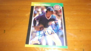 Tarjeta Donruss 1989 firmada por Frank Dipino Chicago Cubs certificado de autenticidad - Imagen 1 de 1