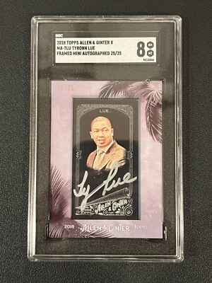 Tyronn Lue 2018 Topps Allen & Ginter's X Frame Mini Auto /25 SGC 8 - Image 1 of 2