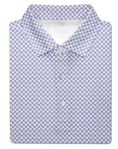 NUEVO CON ETIQUETAS Turtleson Slater Para hombres Camisa de Golf Polo Pelotas de Playa Lujo Azul Rosa Pálido $110 - Imagen 1 de 5