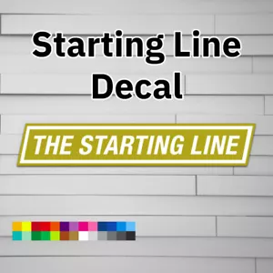 The Starting Line Decal (vinyl for Car laptop window tumbler water bottle) punk - Picture 1 of 6