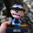 Anime OP Sabo sitting cute Action Figure Statue Toy Gift car decor