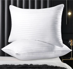 King Size Pillows Set of 2, Gusseted for Back, Stomach & Side Sleepers - Picture 1 of 7