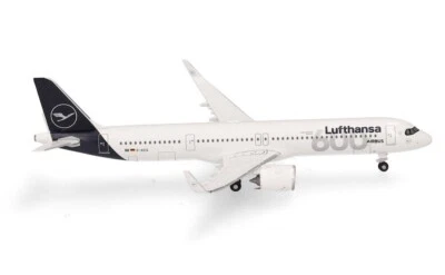 ¡Nuevo! Herpa 537490 Lufthansa Airbus A321neo 600th Airbus D-AIEQ Münster 1:500 Foto 1 de 4