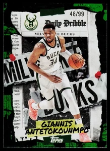 Giannis Antetokounmpo 2025-26 Topps The Daily Dribble Green Rainbow /99 SN - Picture 1 of 2