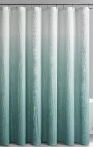 DKNY Cloud Ombre Stoff Duschvorhang 72" x 72" weiß bis eisblau - Bild 1 von 5