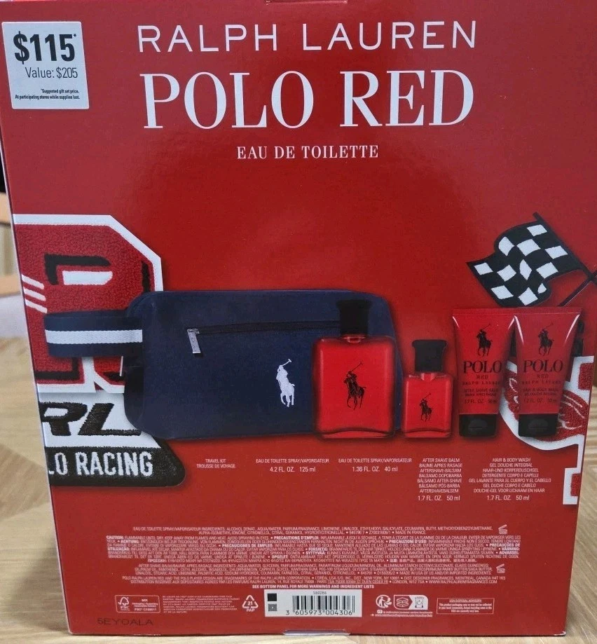 Polo Red por Ralph Lauren Set de Regalo para Hombre 4.2 OZ Eau De Toilette Spray Foto 1 de 4