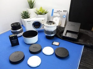 Nikon 1 J1 10 Digital Camera  2 lenses, 10-30mm connection issue 30-110mm bundle - Picture 1 of 23