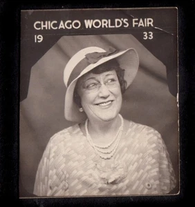 HERMOSA MUJER DE LA ALTA SOCIEDAD ~ 1933 FOTO DE FOTOMATÓN FERIA MUNDIAL DE CHICAGO - Imagen 1 de 1