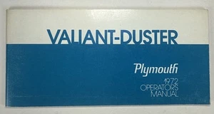 1972 Plymouth Valiant & Duster Owners Manual With Cover ORIGINAL OEM - Picture 1 of 3