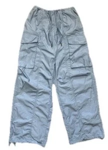 Urban Outfitters BDG Y2K Parachute Pants Women’s S Blue Baggy Cargo - Picture 1 of 9