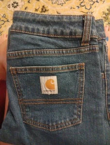 New Boys Cahartt Jeans Size 10 Relaxed Fit 5 Pkt Bootcut Blue Jean - Picture 1 of 7