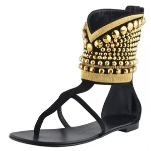 Giuseppe Zanotti Design Women's Suede Ankle Beads Decorated Shoes US 9 IT 39 - Picture 1 of 9