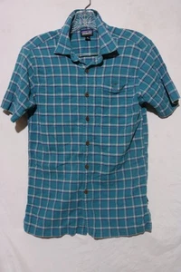 Patagonia A/C Shirt Men’s XS Early Teal Organic Cotton - Picture 1 of 4