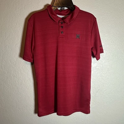 Polo Hurley rojo para niños talla grande Foto 1 de 4