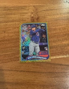 Pete Crow-Armstrong 2024 Topps Silver P. Chrome Gold Refractor /50 Rookie NRMT+ - Picture 1 of 2