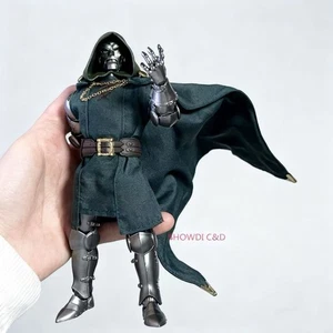 1/12 grüner verdrahteter Cape Umhang + Robe Kleidung für 6" Doctor Doom Actionfigur Körper - Bild 1 von 11