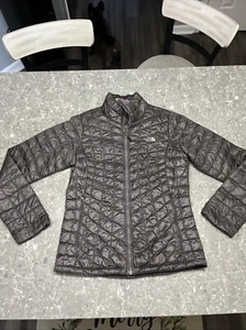 The North Face Full Zip Grey Puffer Jacket Size S - Picture 1 of 8