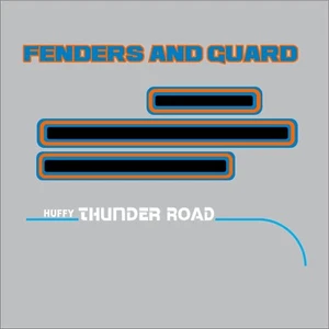 1970s Huffy Thunder Road 56 BMX Bicycle FENDERS AND CUSTOM GUARD Decals Only - Picture 1 of 4