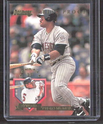 Pedro Munoz 1995 Donruss Press Proofs Minnesota Twins #436 /2000 - Image 1 of 2