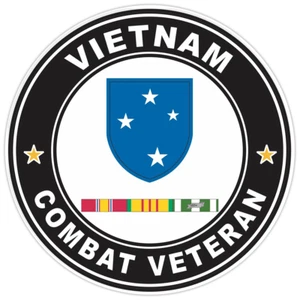 23rd Infantry Division Vietnam Combat Veteran Bumper Sticker Military Vinyl 5" - Picture 1 of 3