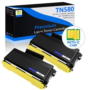2PK TN580 Black High Yield Toner Cartridge for Brother HL-5280 5280DW 5250DNT - Picture 1 of 5