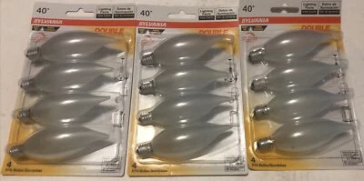 12 - SYLVANIA B10 40w Double Life - Frosted - Fully Dimmable - Image 1 of 4