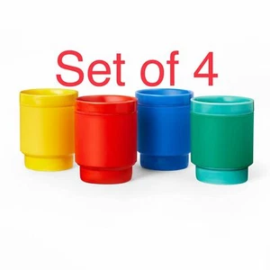 LEGO x Target Ceramic 10 oz Tumbler Mug Silicone Sleeve Red Yellow Blue Green - Picture 1 of 6