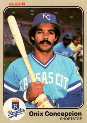 1983 Fleer Onix Concepcion Rookie Kansas City Royals #110 - Image 1 of 2