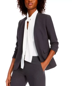 Bar lll Women's Collarless Open-Front Blazer Granite, size XL - Picture 1 of 7