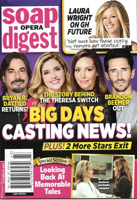 SOAP OPERA DIGEST October 23 2023 Days of Our Lives Tanner Novlan Kyle Lowder - Image 1 of 4