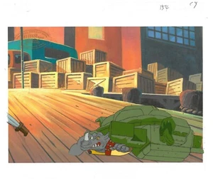 Rocksteady of (TMNT) Turtles- Original Production Cel with MWS Seal-210 - Picture 1 of 1