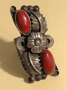 Esperanza Mexiko roter Türkis Kürbisblüte Sterling s8 ADJ Ring 103123fEDZE - Bild 1 von 6
